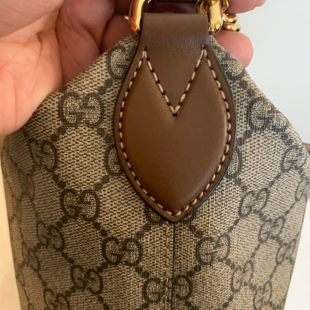 Gucci Supreme Canvas Hobo Bag Two Way Chain - Picture 6 of 16